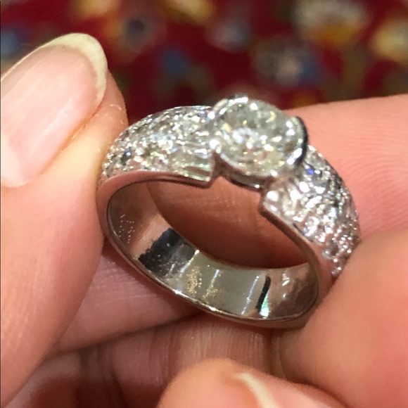 Sold!! Stunning g diamond ring! Over 1.5 Ct diamond in 14k gold - Picture 11 of 15